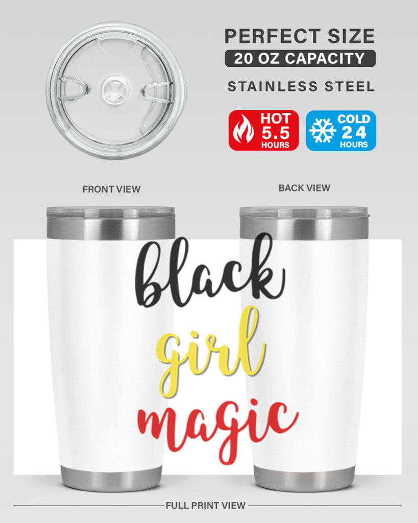 black girl magic color 246#- black words phrases- Cotton Tank