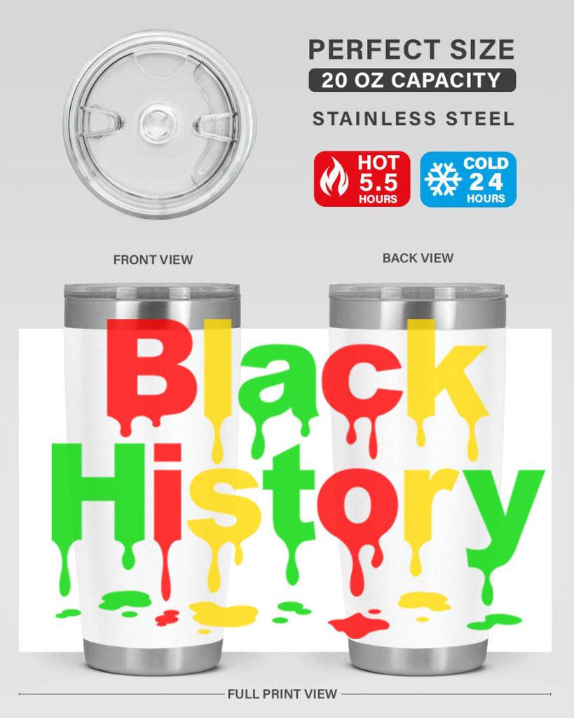 black history drip 241#- black words phrases- Cotton Tank