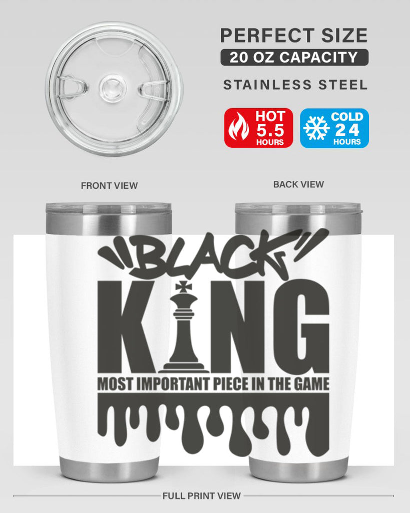 black king 214#- black words phrases- Cotton Tank