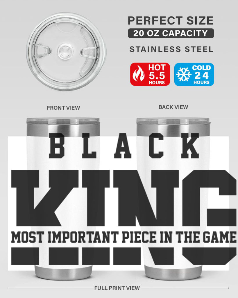 black king 230#- black words phrases- Cotton Tank