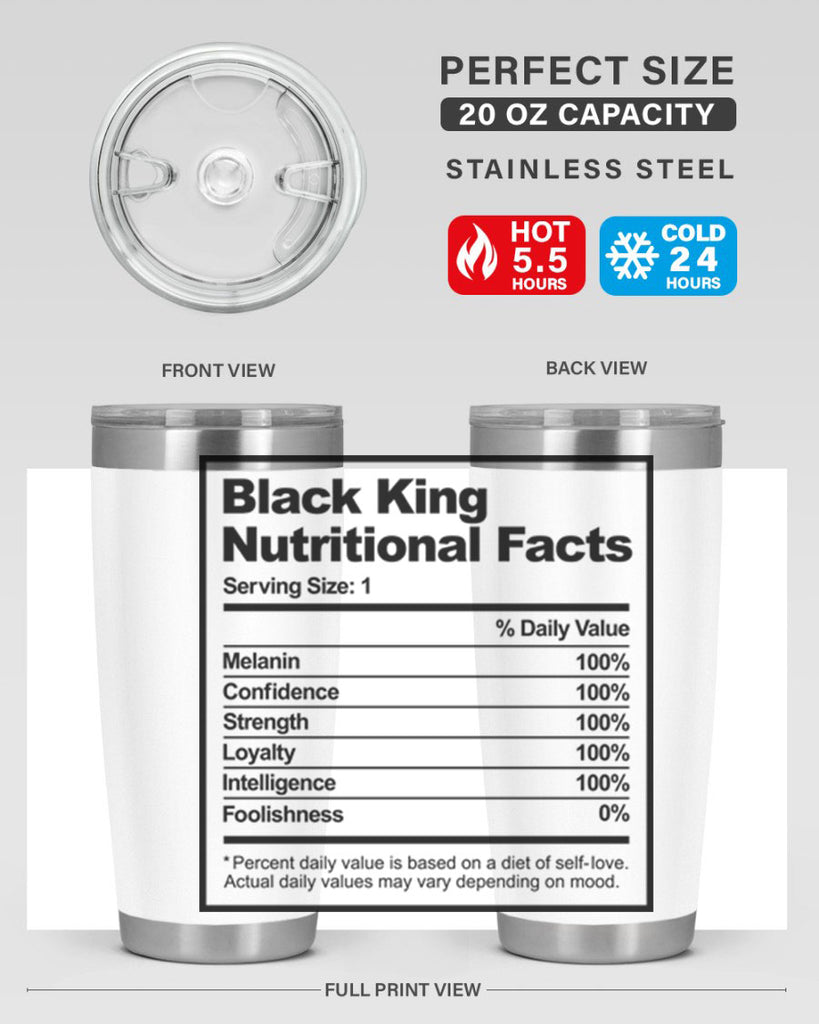 black king nutritional facts 231#- black words phrases- Cotton Tank