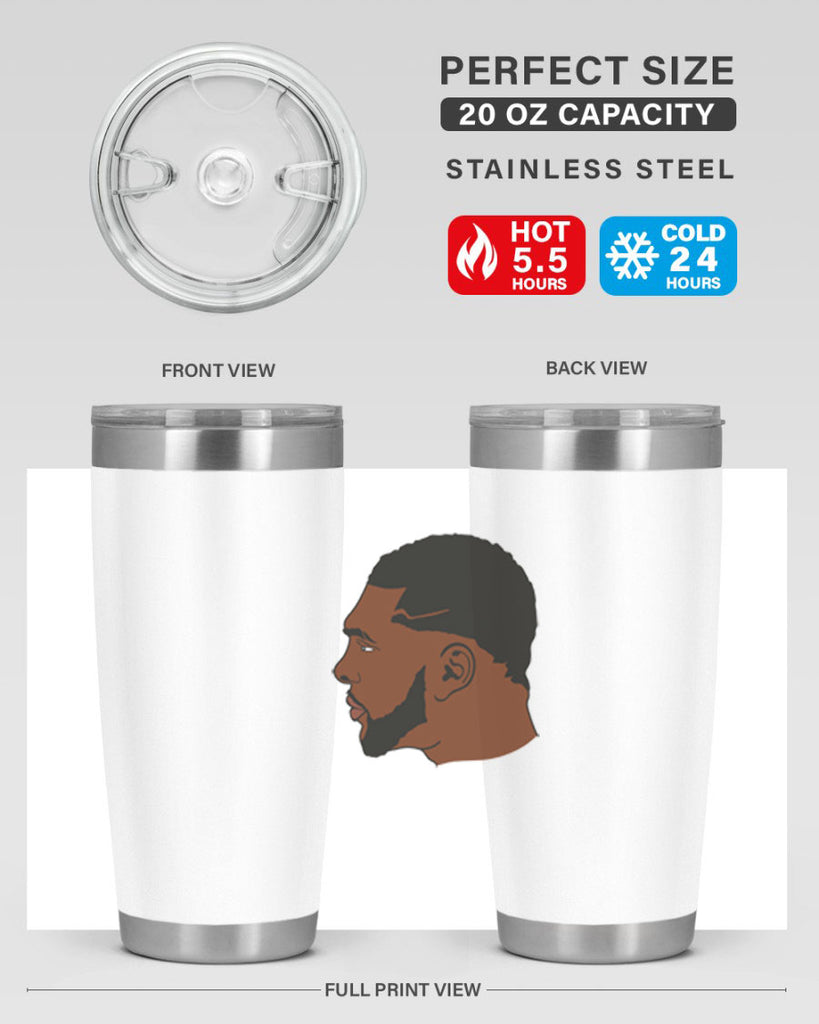 black man 26#- black men - boys- tumbler