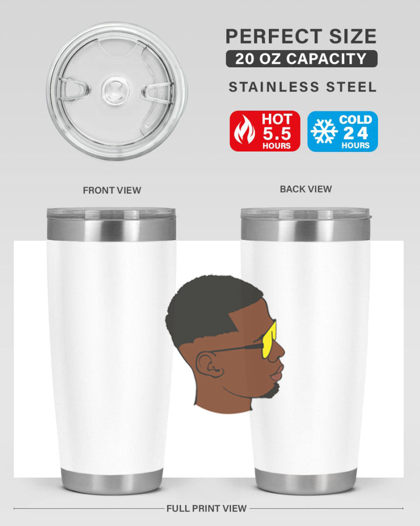 black man 27#- black men - boys- tumbler
