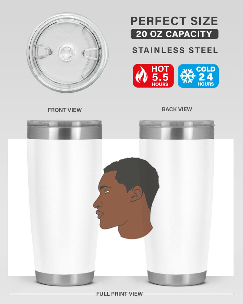 black man 34#- black men - boys- tumbler