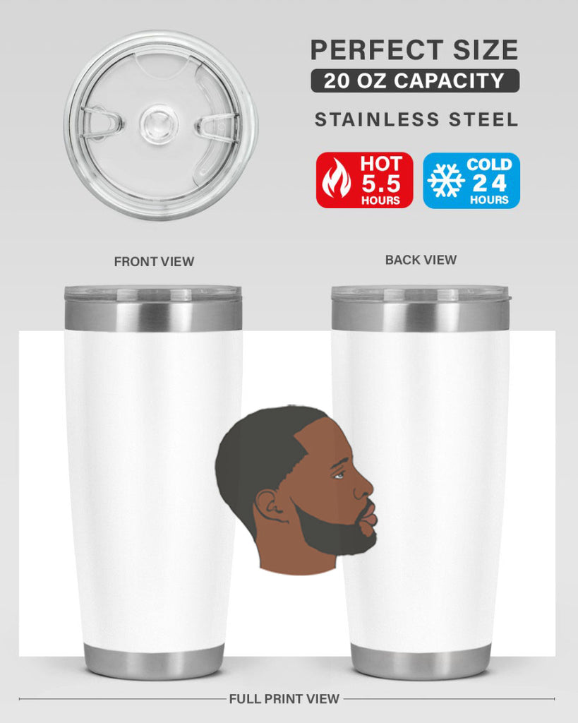 black man 35#- black men - boys- tumbler