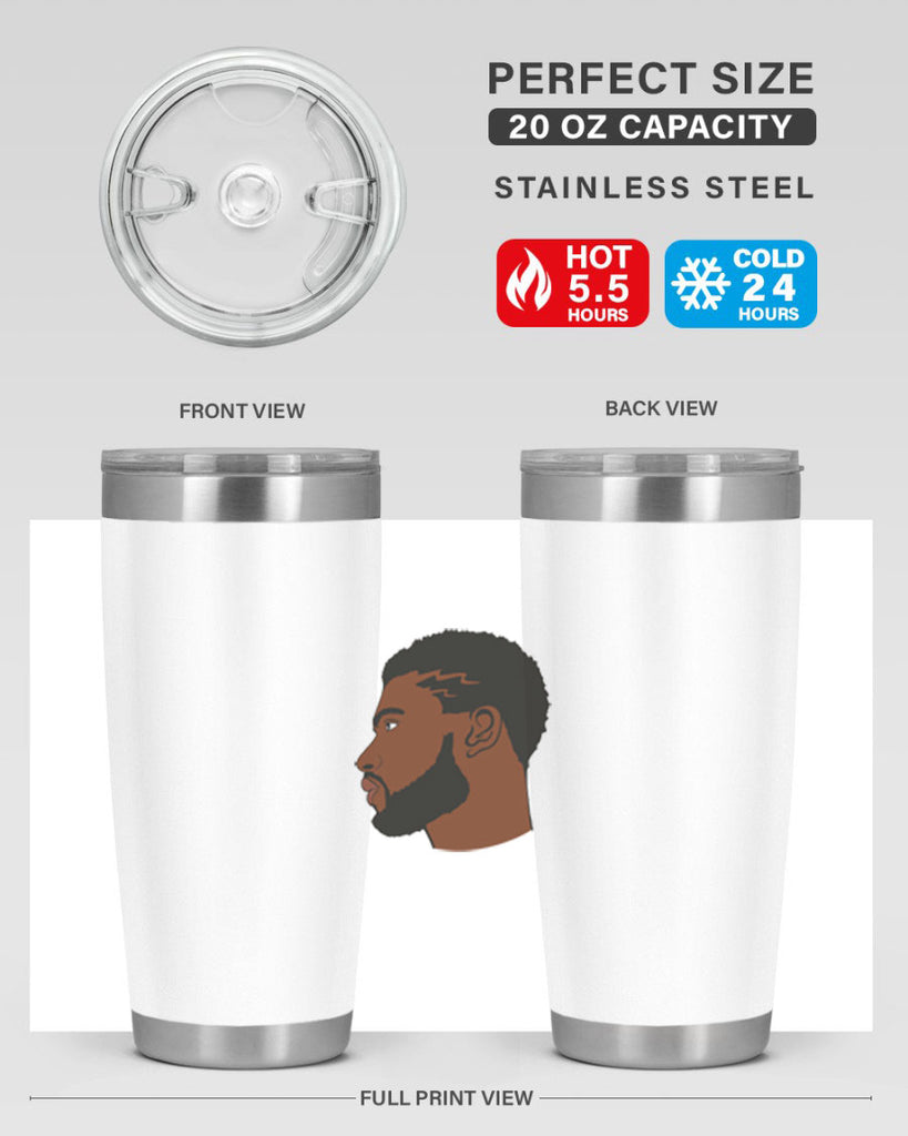 black man 40#- black men - boys- tumbler