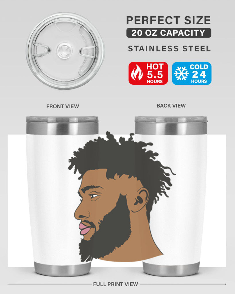 black man style 3#- black men - boys- tumbler