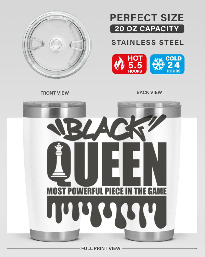 black queen 213#- black words phrases- Cotton Tank