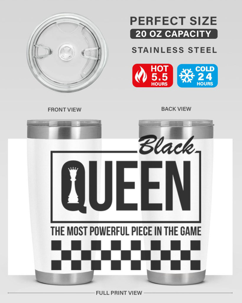 black queen chess checkered 221#- black words phrases- Cotton Tank