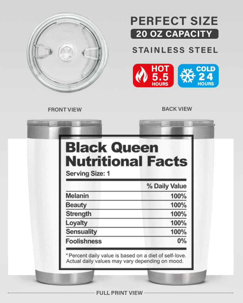 black queen nutritional facts 219#- black words phrases- Cotton Tank
