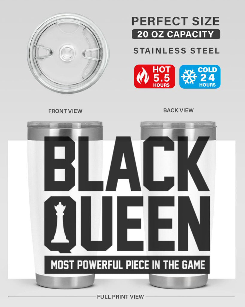 black queenchess 194#- black words phrases- Cotton Tank