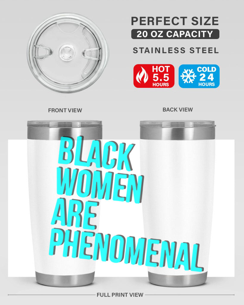 black woman are phenomenal color 216#- black words phrases- Cotton Tank