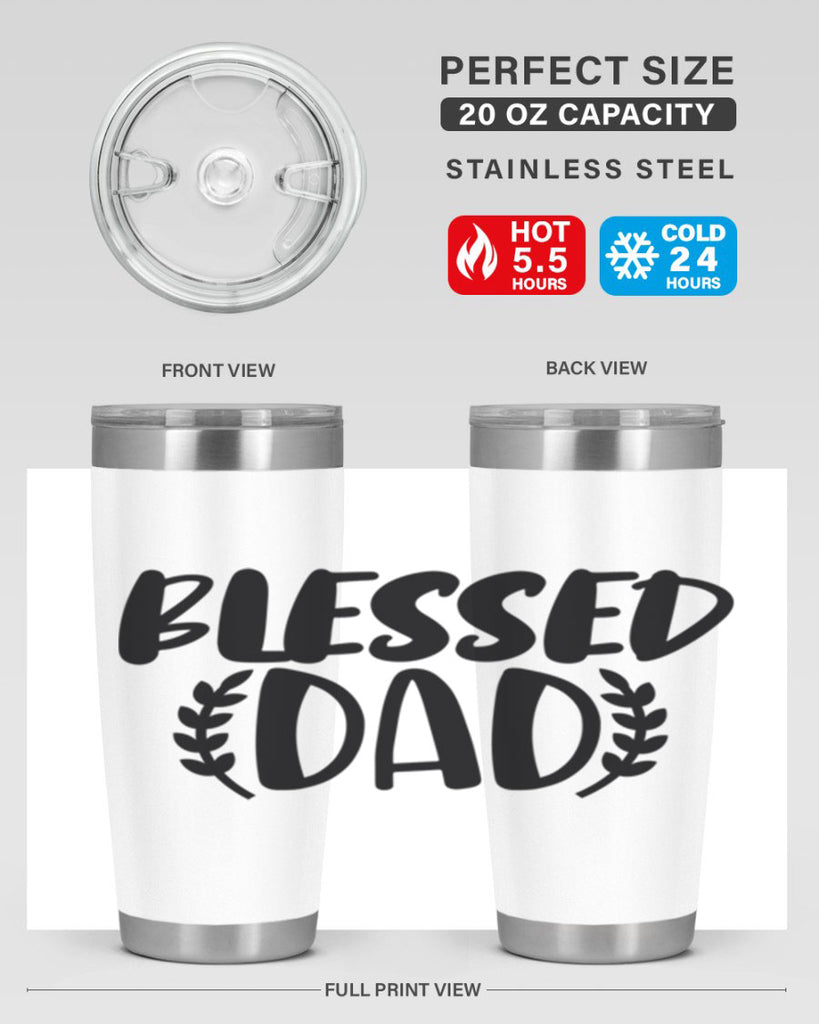 blessed dad 36#- dad- Tumbler