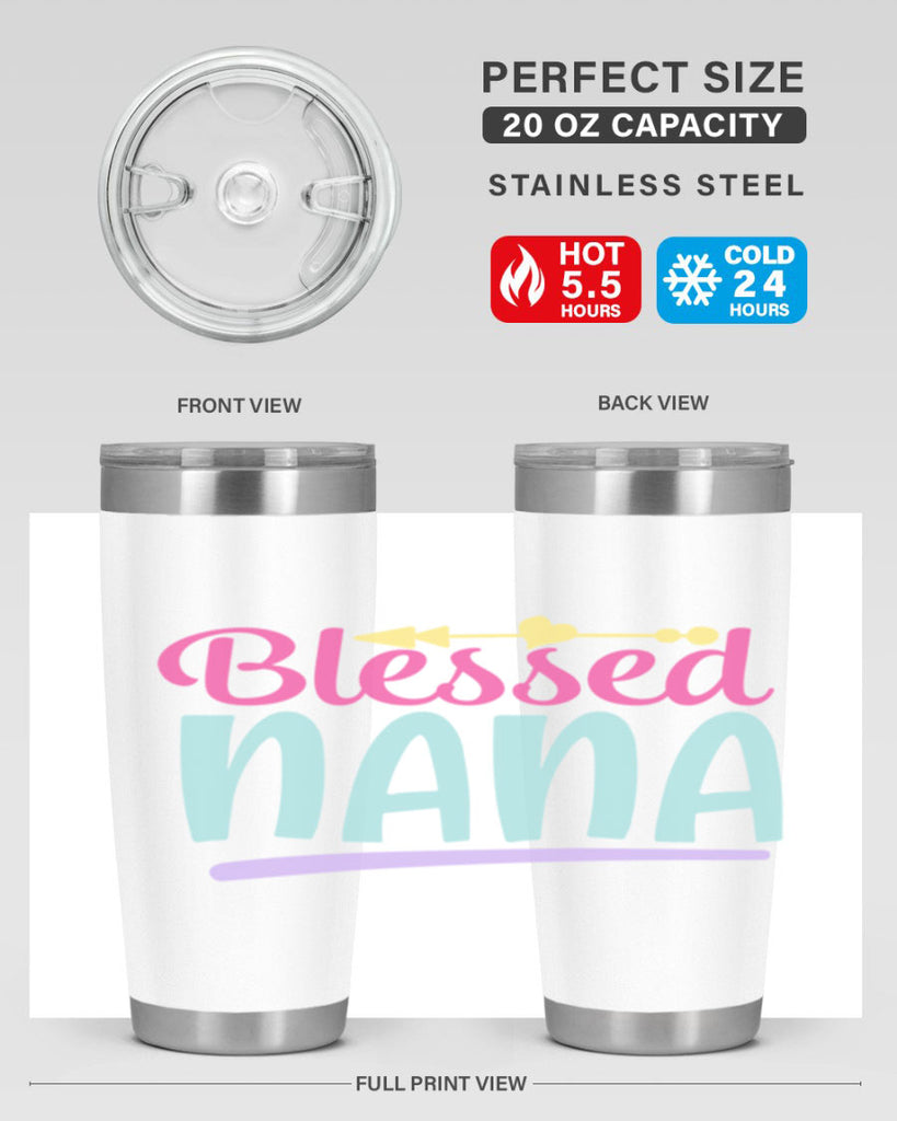 blessed nana 60#- grandma - nana- Tumbler
