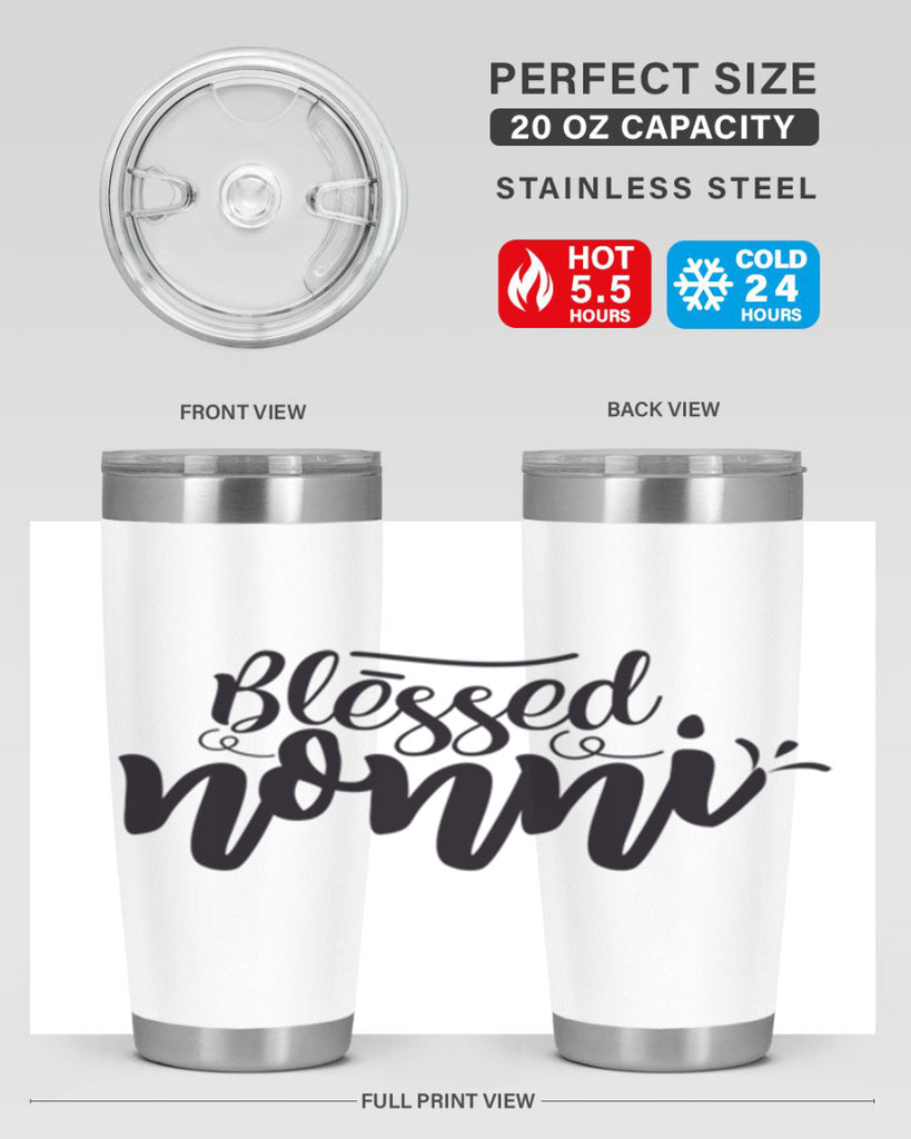 blessed nonni 57#- grandma - nana- Tumbler