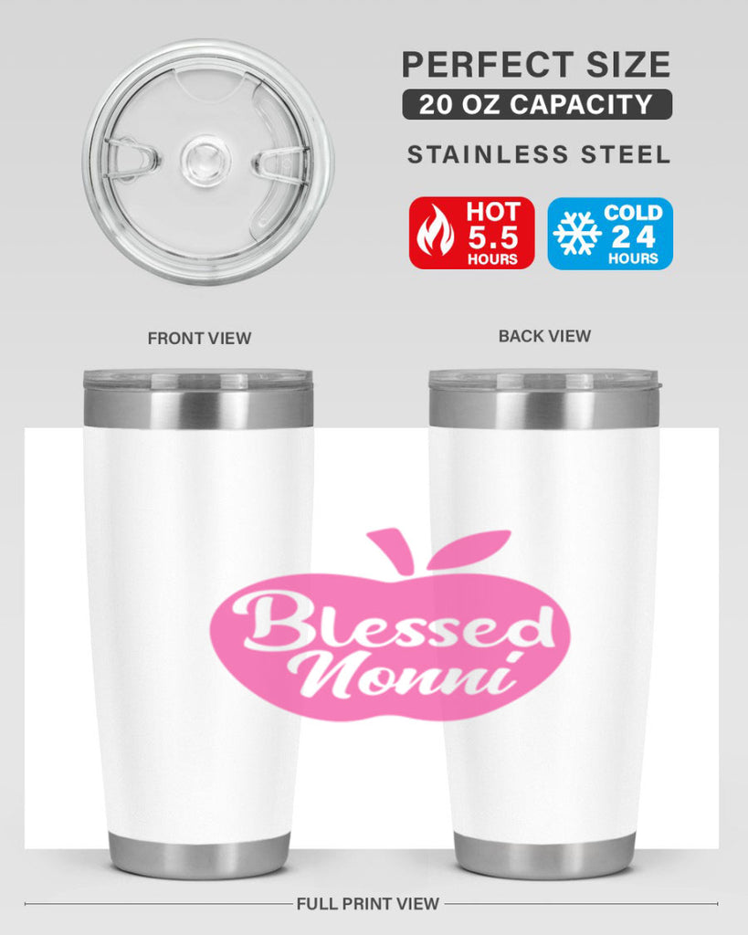 blessed nonni 58#- grandma - nana- Tumbler