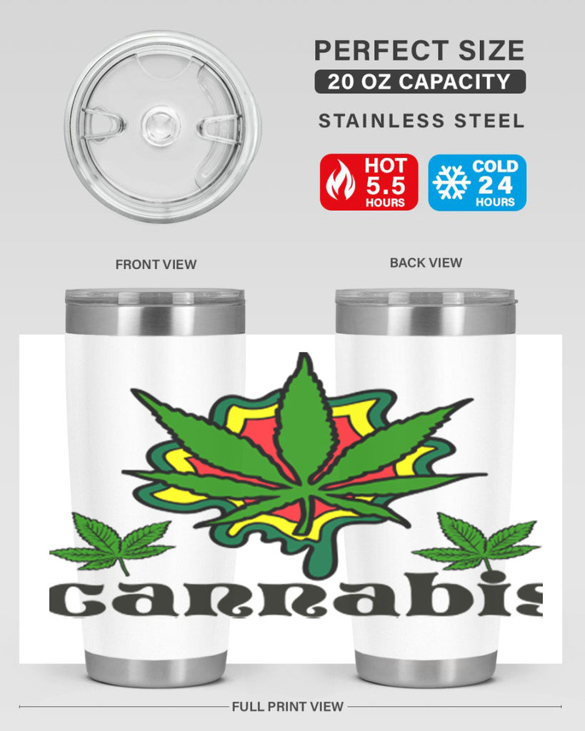 cannabis a 39#- marijuana- Tumbler