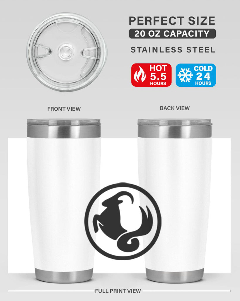 capricorn 203#- zodiac- Tumbler