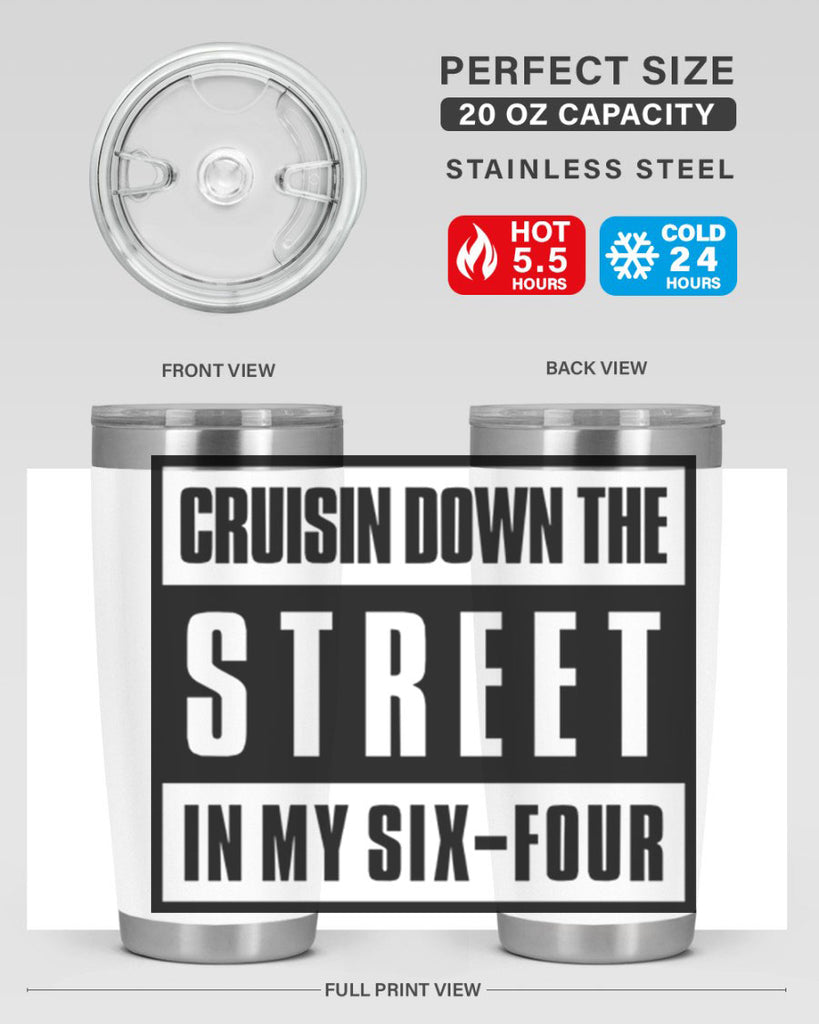 cruisin down the street 181#- black words phrases- Cotton Tank