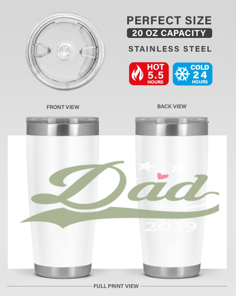 dad est 101#- fathers day- Tumbler