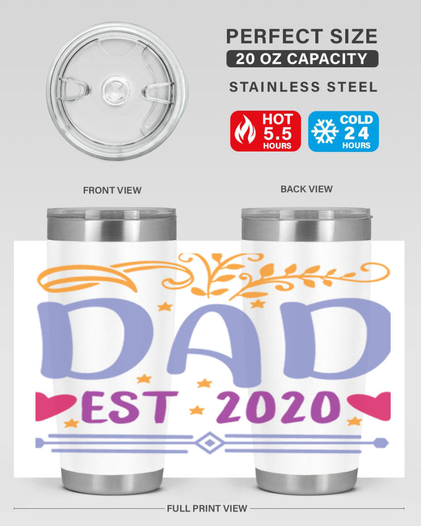 dad est 98#- fathers day- Tumbler