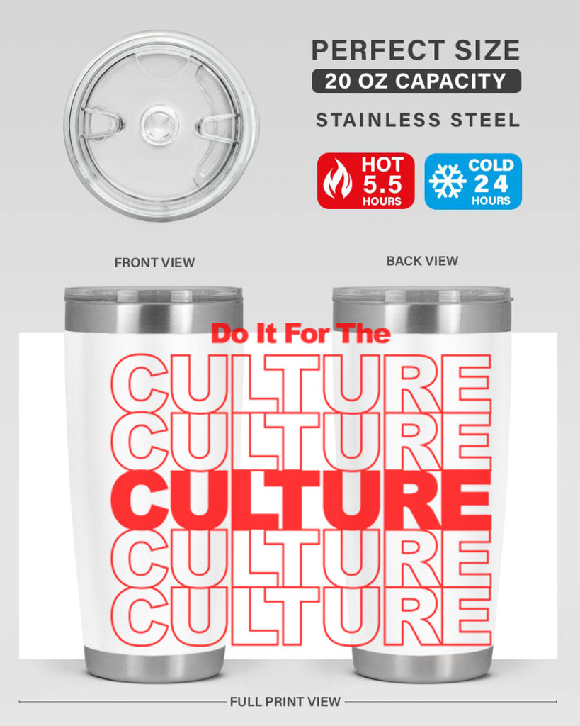 do it for the culture 170#- black words phrases- Cotton Tank