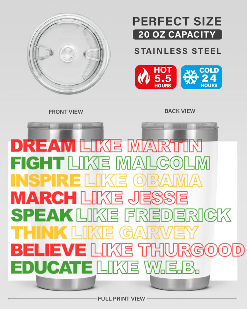 dream like martin 165#- black words phrases- Cotton Tank