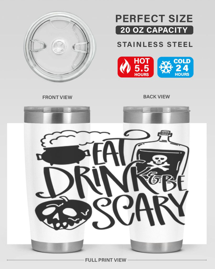 eat drink be scary 78#- halloween- Tumbler