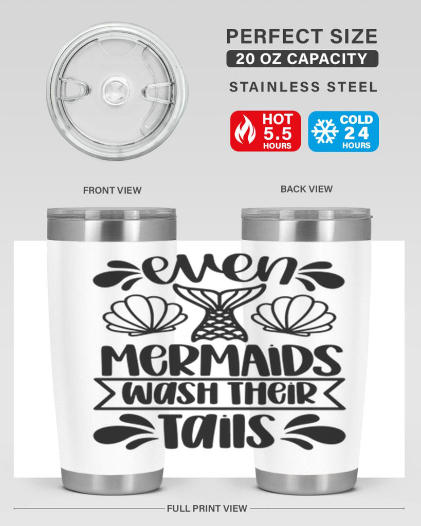 even mermaids wash their tails 42#- bathroom- Tumbler