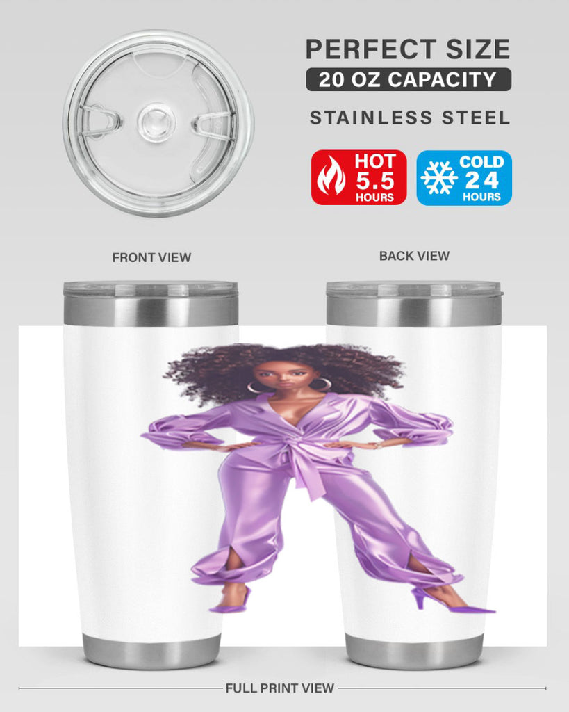 fashion girl in lavender 48#- fashion- Cotton Tank