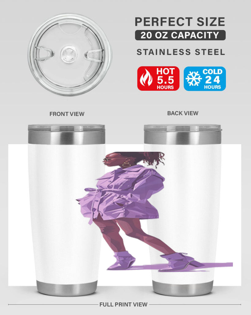 fashion girl in lavender 66#- fashion- Cotton Tank