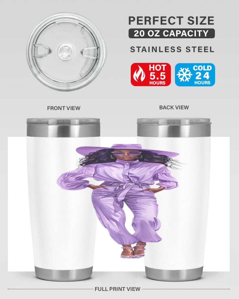 fashion girl in lavender 68#- fashion- Cotton Tank