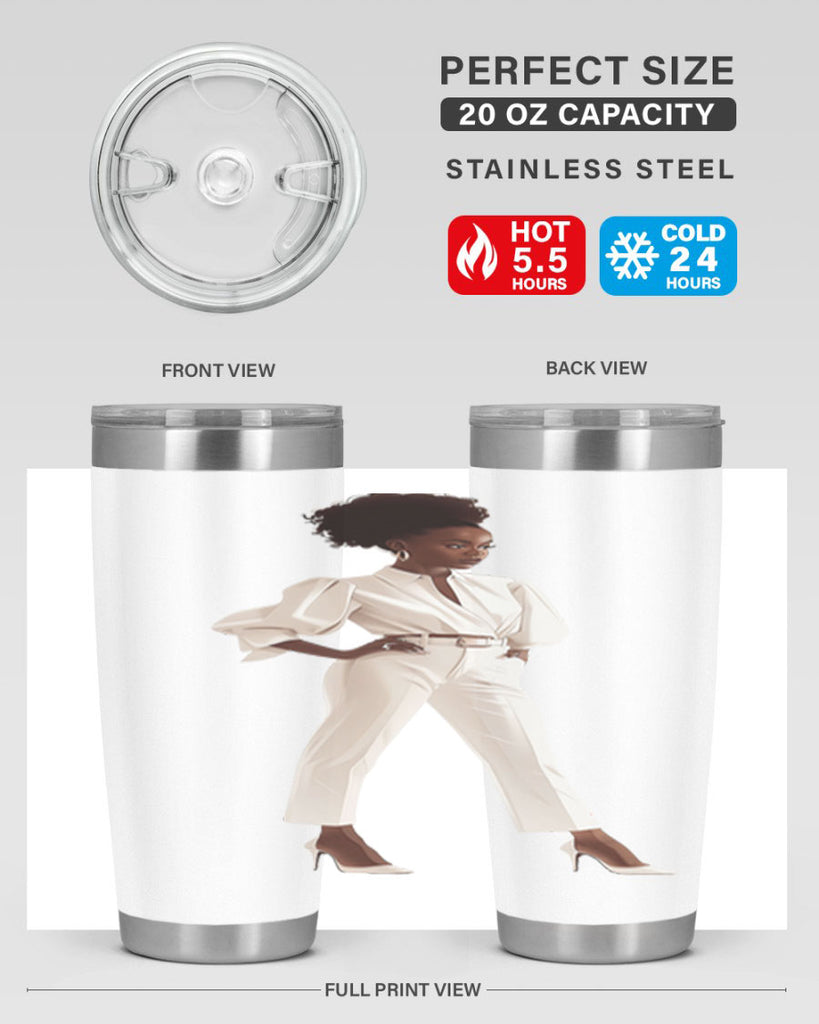 fashion girl in white 73#- fashion- Cotton Tank