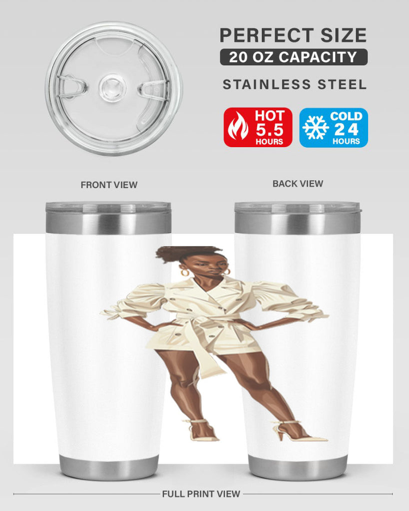 fashion girl in white 84#- fashion- Cotton Tank