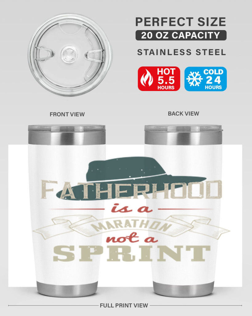 fatherhood is a marathon 227#- fathers day- Tumbler