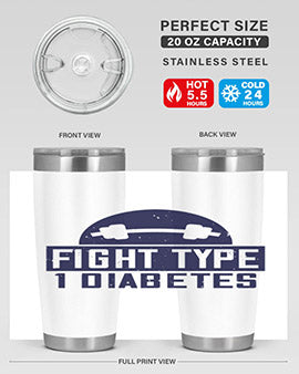 fight type diabetes Style 37#- diabetes- Tumbler