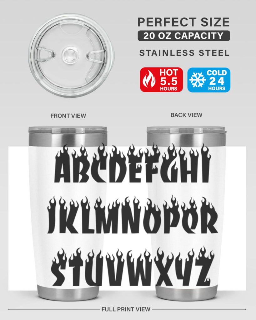 flame font 153#- black words phrases- Cotton Tank