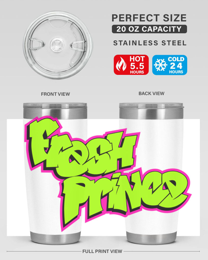fresh prince 146#- black words phrases- Cotton Tank