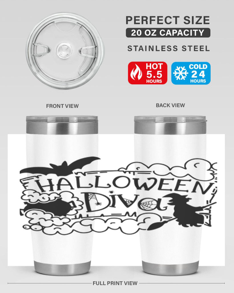halloween diva 74#- halloween- Tumbler