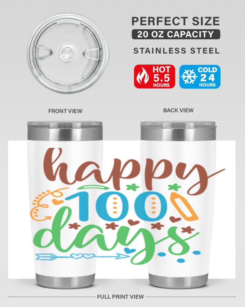 happy 100 days 10#- 100 days of school- Tumbler