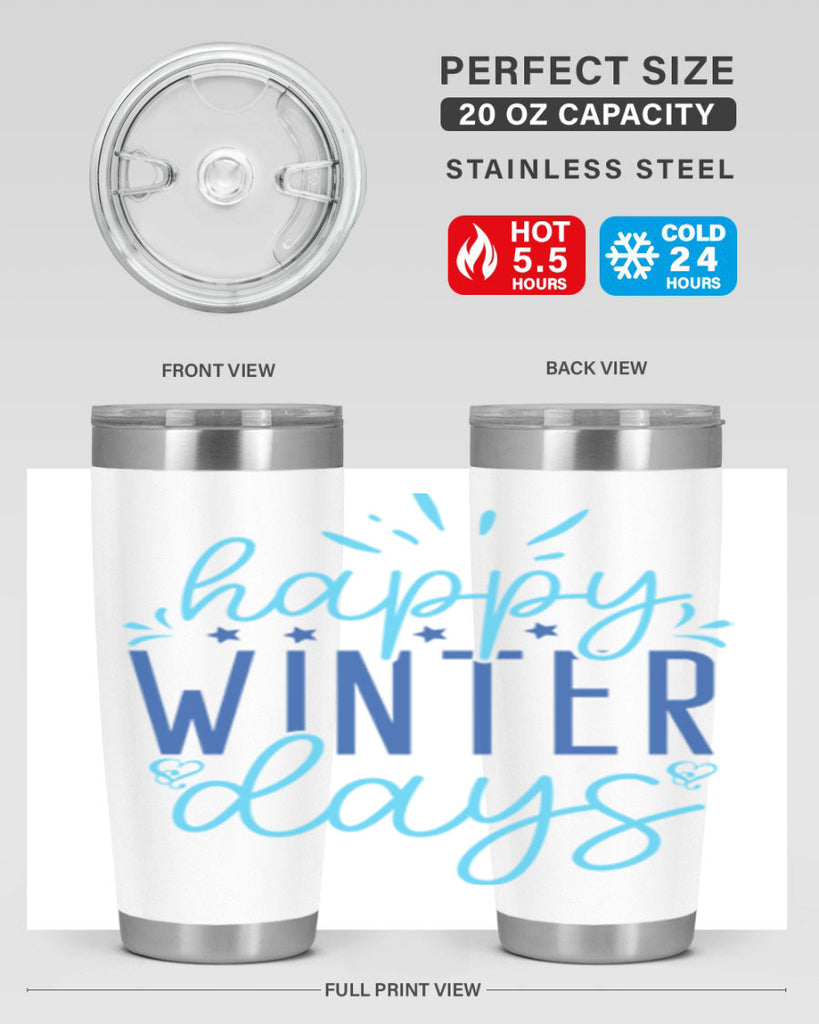 happy winter days 121#- winter- Tumbler