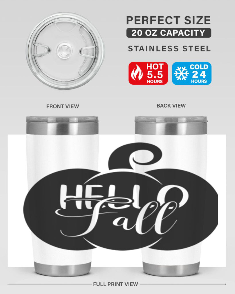 hello fall 275#- fall- Tumbler