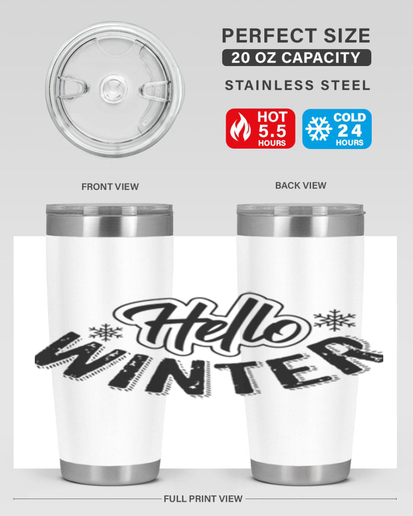hello winter 169#- winter- Tumbler