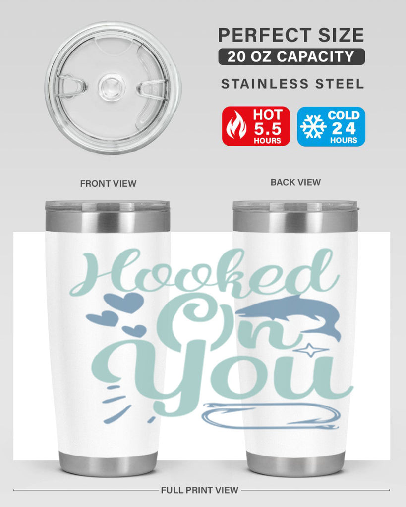 hooked on you 215#- fishing- Tumbler