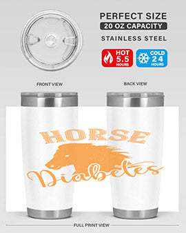 horse diabetes Style 34#- diabetes- Tumbler
