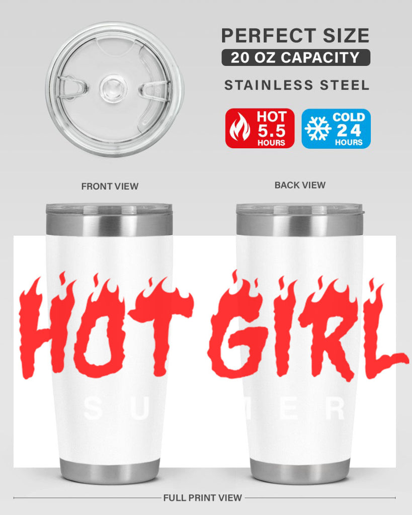 hot girl  summer fire 124#- black words phrases- Cotton Tank