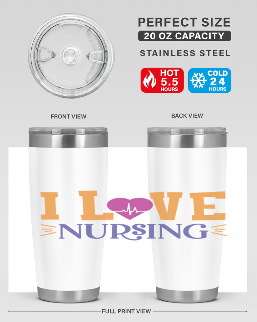 i love nursing Style 379#- nurse- tumbler