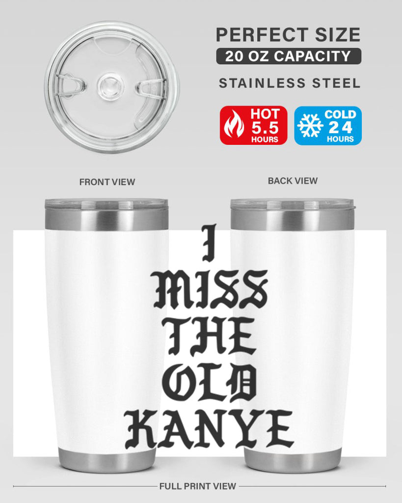 i miss the old kanye pablo 114#- black words phrases- Cotton Tank