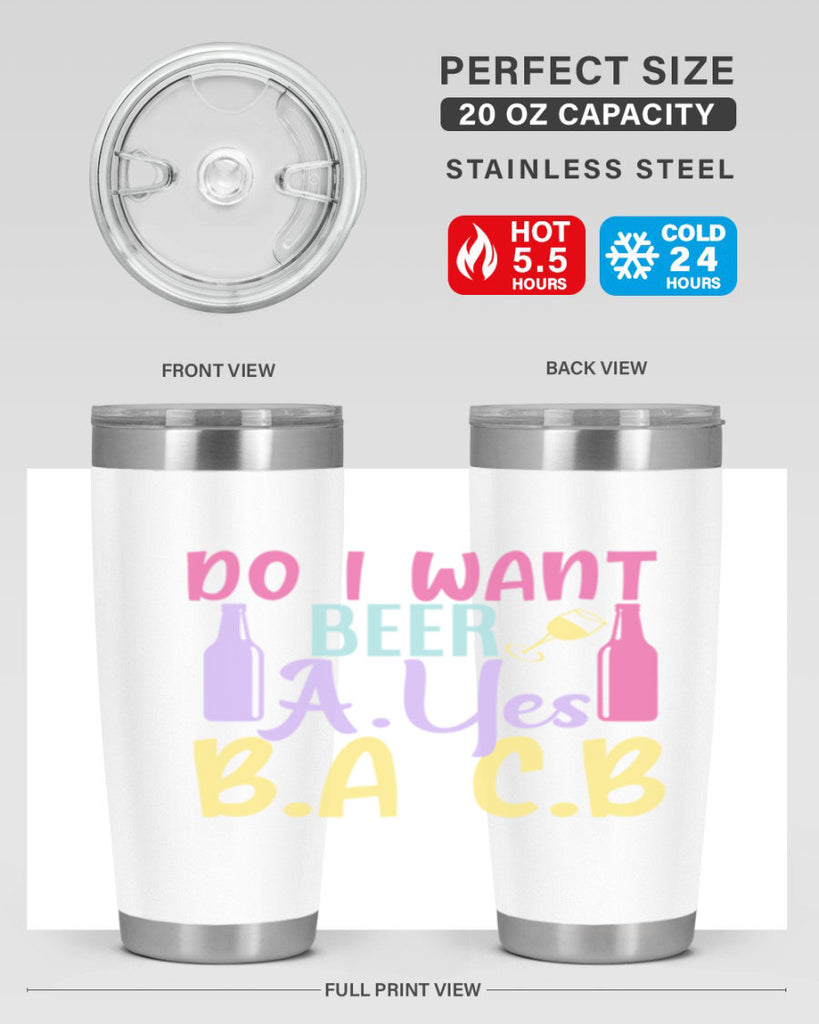 i want beer ayes ba cb 142#- beer- Tumbler