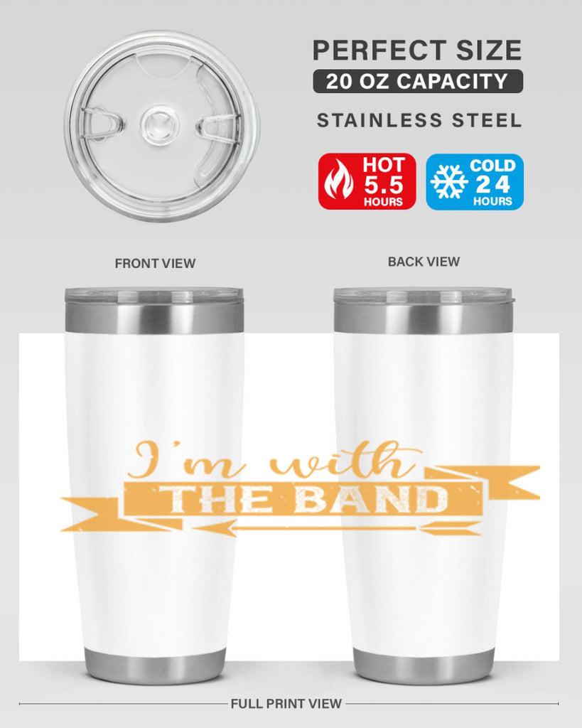i’m with the band 58#- mardi gras- Tumbler